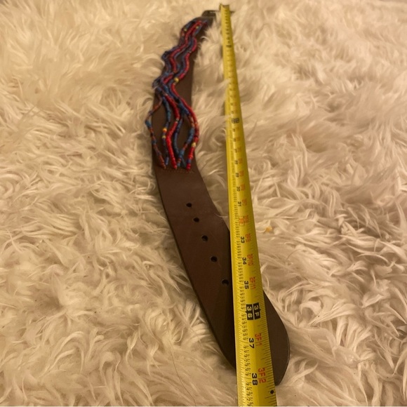 Vintage Ralph Lauren Collection womens thin belt size small crest logo buckle - Picture 4 of 13